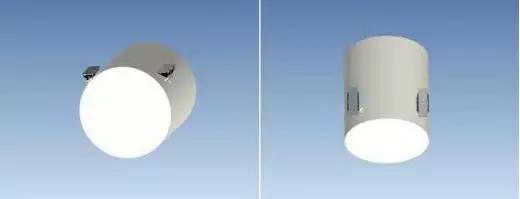 天宮二號高度計天線、大功率固態功率放大器及天線安裝位置示意圖