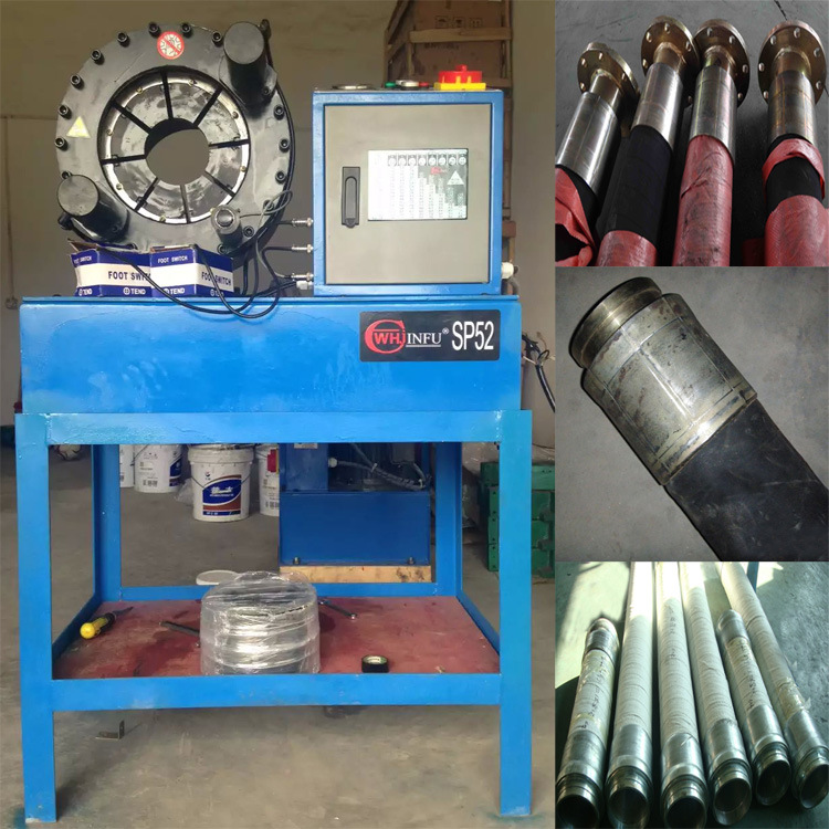 大口徑膠管壓管機